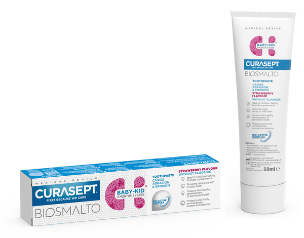 CURASEPT BIOSMALTO BABY KID SENZA FLUORO 50 ML - Angeli Pharm