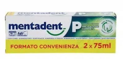 MENTADENT P 2 X 75 ML BITUBO PROMO - Angeli Pharm