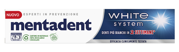 MENTADENT WHITE SYSTEM 75 ML - Angeli Pharm