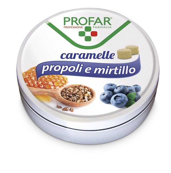 PROFAR CARAMELLE PROPOLI MIRTILLO 40 G - Angeli Pharm