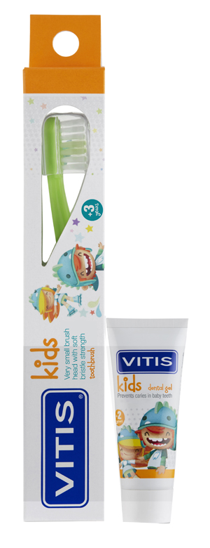 VITIS KIDS SPAZZOLINO + GEL 8 ML - Angeli Pharm