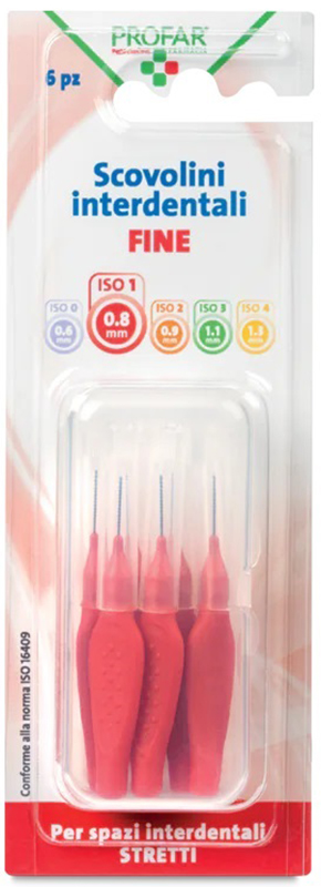 PROFAR SCOVOLINI ROSSO 0,8 6 PEZZI - Angeli Pharm