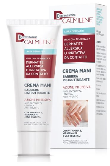 DERMOVITAMINA CALMILENE CREMA MANI BARRIERA RISTRUTTURANTE AZIONE INTENSIVA PER DERMATITE ALLERGICA O IRRITATIVA DA CONTATTO 75 ML - Angeli Pharm