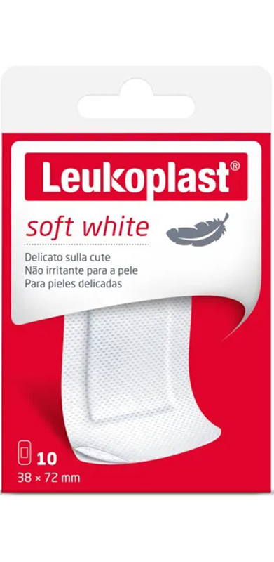 LEUKOPLAST SOFT WHITE 72 X 38 CM 10 PEZZI - Angeli Pharm