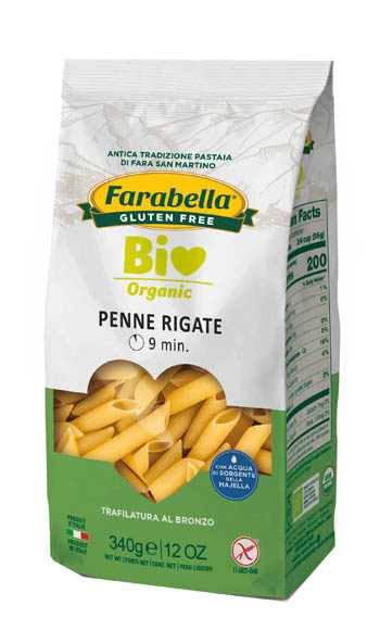FARABELLA BIO PENNE RIGATE MAIS-RISO 340 G - Angeli Pharm