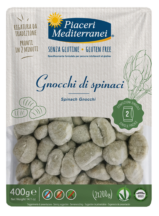 PIACERI MEDITERRANEI GNOCCHI DI SPINACI 400 G - Angeli Pharm