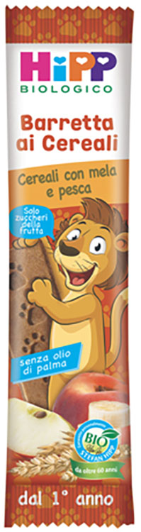 HIPP BIO BARRETTA AI CEREALI CON MELA/PESCA 20 G - Angeli Pharm