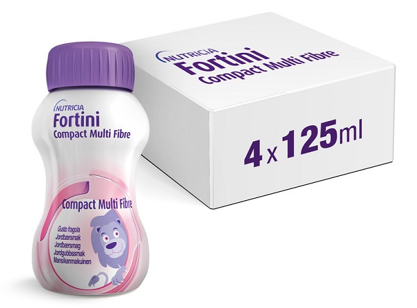 FORTINI COMPACT MULTI FIBRE FRAGOLA 4 PEZZI 125 G - Angeli Pharm
