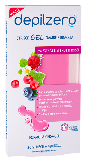 DEPILZERO STRISCE GEL GAMBE BRACCIA 20 PEZZI - Angeli Pharm