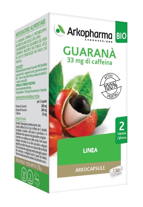 ARKO CAPSULE GUARANA' BIO 130 CAPSULE - Angeli Pharm