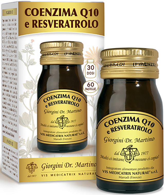 COENZIMA Q10 E RESVERATROLO 60 PASTIGLIE - Angeli Pharm