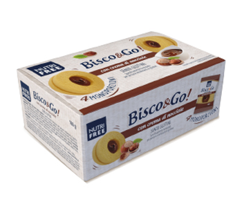 NUTRIFREE BISCO&GO CON CREMA DI NOCCIOLE 4X40 G - Angeli Pharm