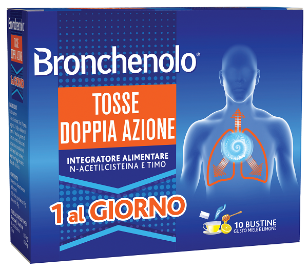 BRONCHENOLO TOSSE DOPPIA AZIONE 10 BUSTINE - Angeli Pharm