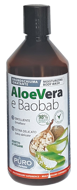 PURO BAGNOSCHIUMA ALOE E BAOBAB 500 ML - Angeli Pharm