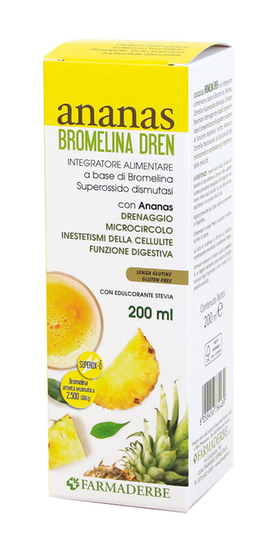 ANANAS BROMELINA DREN 200 ML - Angeli Pharm