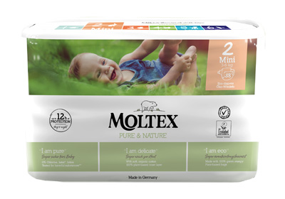 PANNOLINI MOLTEX PURE & NATURE MINI 3-6 KG TAGLIA 2 38 PEZZI - Angeli Pharm