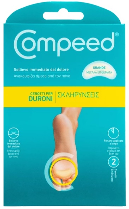 COMPEED CEROTTI PER DURONI LARGO 2 PEZZI - Angeli Pharm