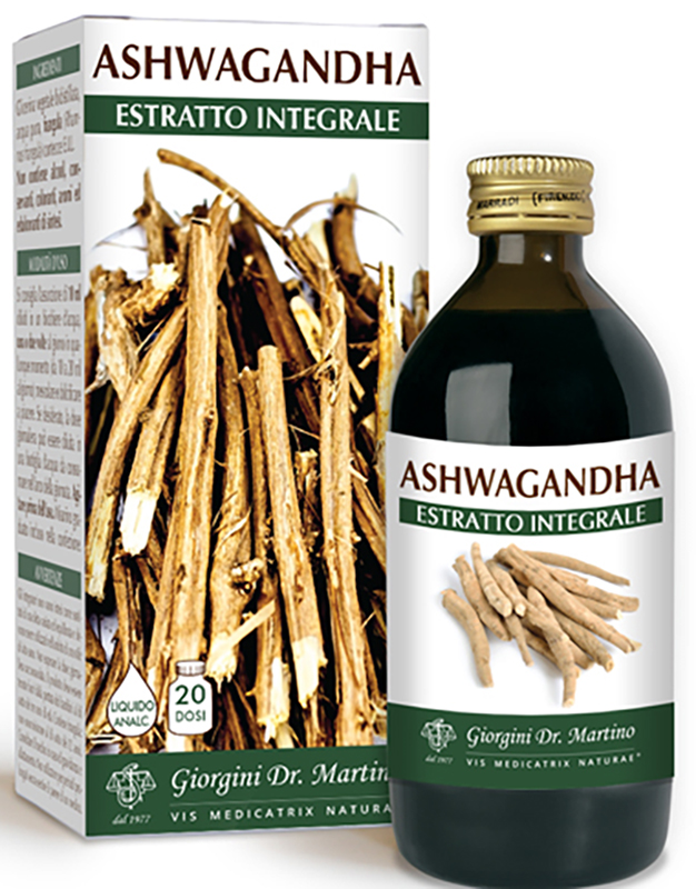 ASHWAGANDHA ESTRATTO INTEGRALE LIQUIDO ANALCOLICO 200 ML - Angeli Pharm