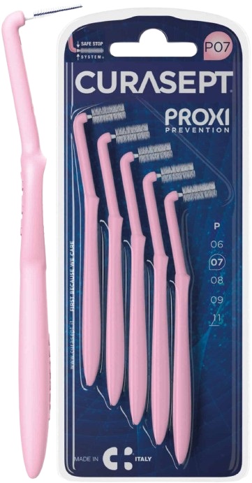 CURASEPT PROXI ANGLE P07 ROSA/PINK 5 PEZZI - Angeli Pharm