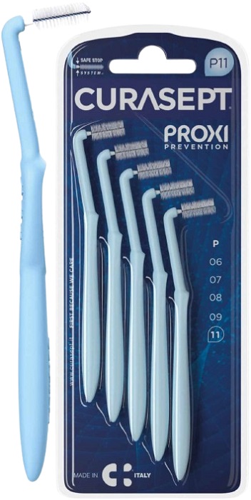 CURASEPT PROXI ANGLE P11 AZZURRO/LIGHT BLUE 5 PEZZI - Angeli Pharm