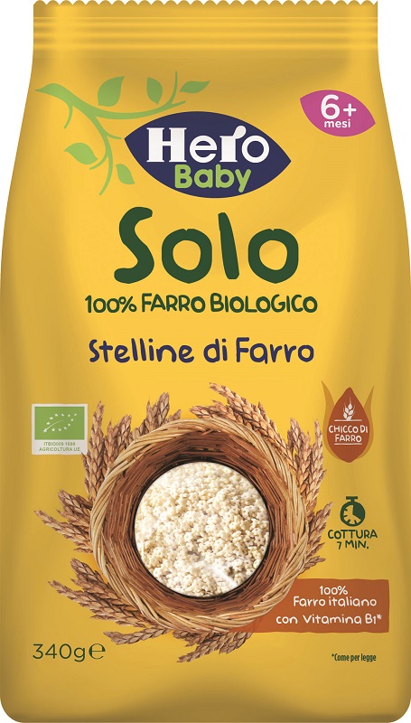 HERO SOLO PASTINA DI FARRO 100% BIO 340 G - Angeli Pharm