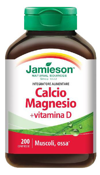 JAMIESON CALCIO MAGNESIO CON VITAMINA D 200 COMPRESSE - Angeli Pharm