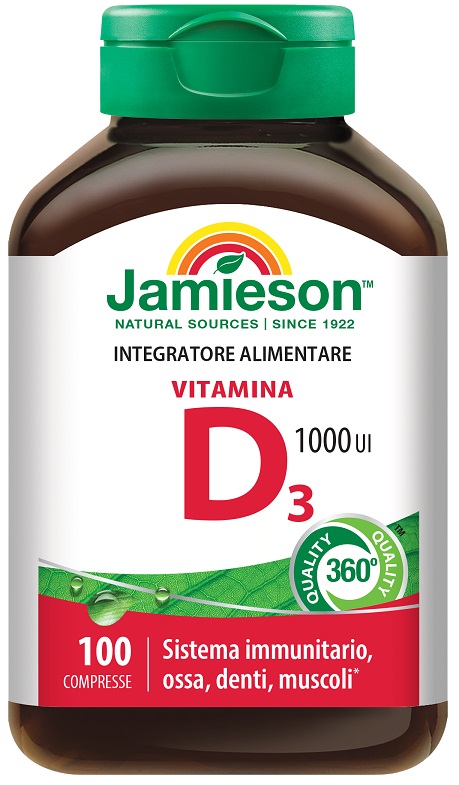 JAMIESON VITAMINA D3 1000 100 COMPRESSE - Angeli Pharm
