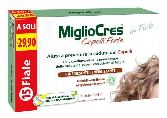 MIGLIOCRES FORTE 15 FIALE TRATTAMENTO DERMOCOSMETICO - Angeli Pharm