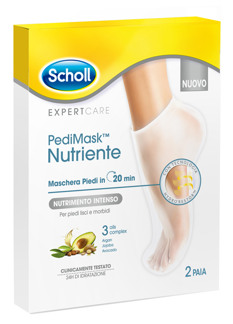 SCHOLL EXPERTCARE PEDIMASK NUTRIENTE 3 OILS COMPLEX - Angeli Pharm