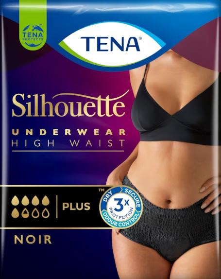 PANNOLONE A MUTANDINA ASSORBENTE TENA SILHOUETTE NOIR M VITA ALTA 9 PEZZI - Angeli Pharm