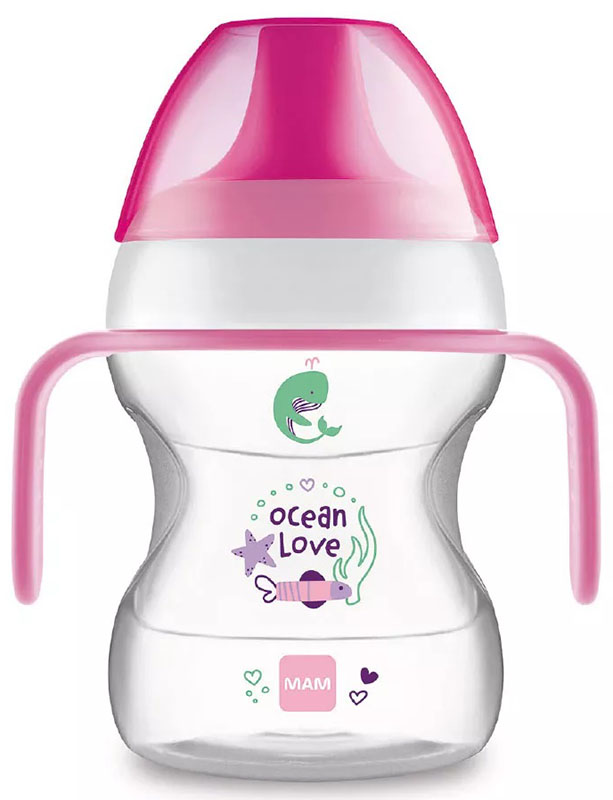 MAM LEARN TO DRINK CUP 190 ML 6+ BECCUCCIO RIGIDO FEMMINA - Angeli Pharm