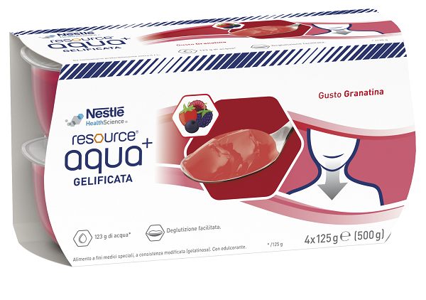 RESOURCE AQUA ACQUA GELIFICATA+GRENADA CUP 6 4X125 G - Angeli Pharm