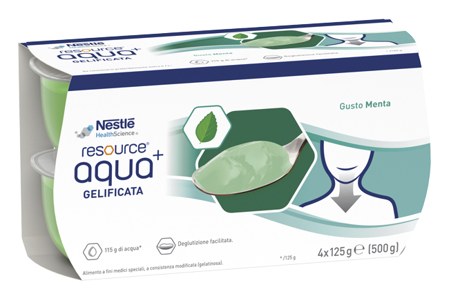 RESOURCE AQUA ACQUA GELIFICATA+MINT CUP 6 4X125 G - Angeli Pharm