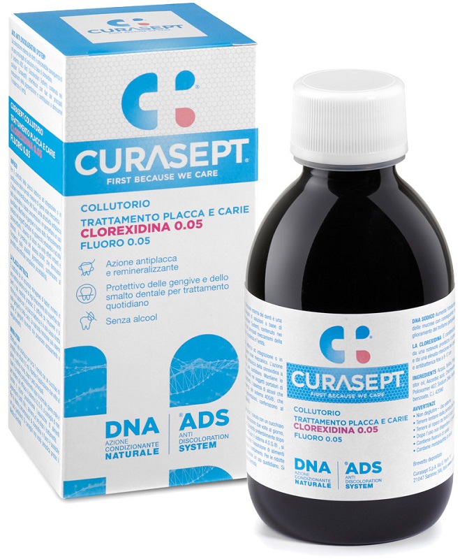 CURASEPT COLLUTORIO 0,05 ADS + DNA 200 ML - Angeli Pharm