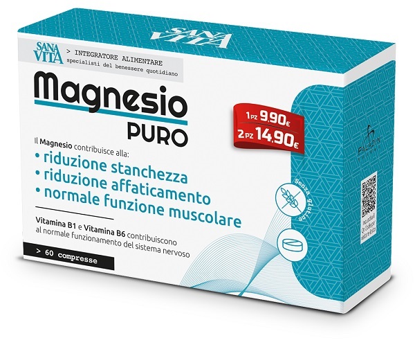 SANAVITA MAGNESIO PURO 60 COMPRESSE - Angeli Pharm