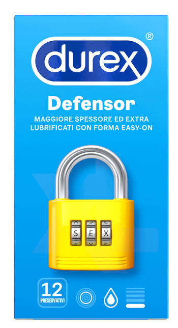 PROFILATTICO DUREX DEFENSOR 12 PEZZI - Angeli Pharm