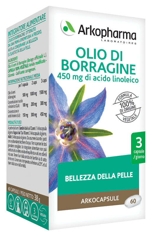 ARKOPHARMA OLIO DI BORRAGINE 60 PERLE - Angeli Pharm