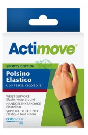 ACTIMOVE SPORTS EDITION POLSINO ELASTICO CON FASCIA REGOLABILE UNIVERSALE - Angeli Pharm
