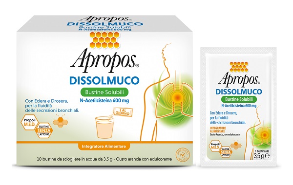 APROPOS DISSOLMUCO 10 BUSTINE SOLUBILI - Angeli Pharm