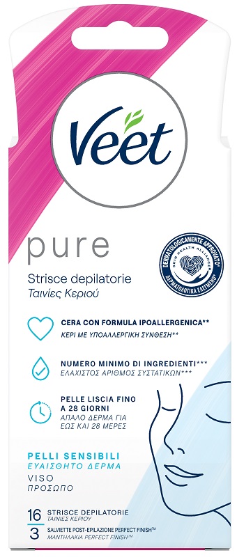 VEET STRISCE VISO IPOALLERGENICHE 16 PEZZI - Angeli Pharm