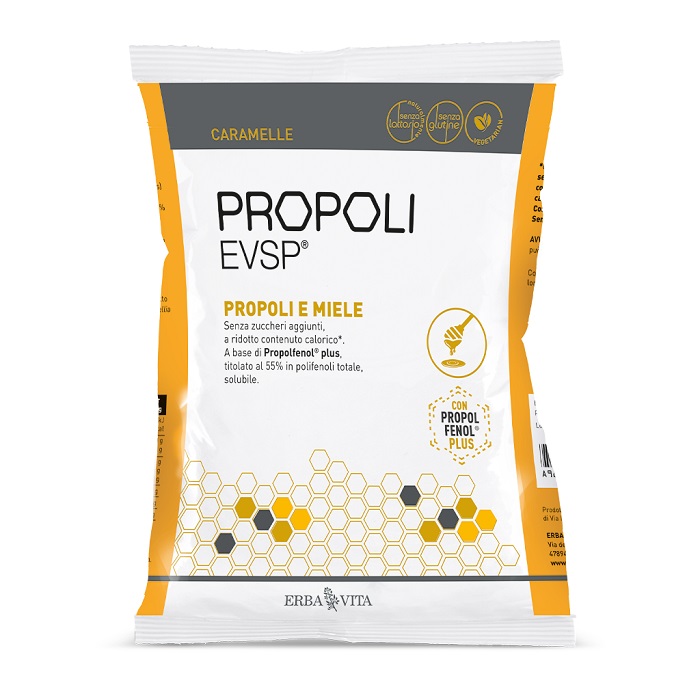 PROPOLI EVSP CARAMELLE PROPOLI MIELE 65 G - Angeli Pharm