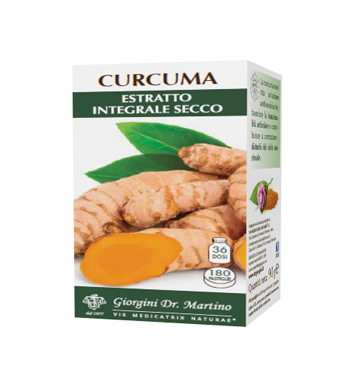 CURCUMA ESTRATTO INTEGRALE SECCO 180 PASTIGLIE - Angeli Pharm
