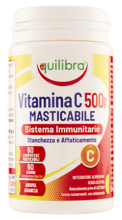 VITAMINA C 500MG MASTICABILE SISTEMA IMMUNITARIO 60 COMPRESSE - Angeli Pharm