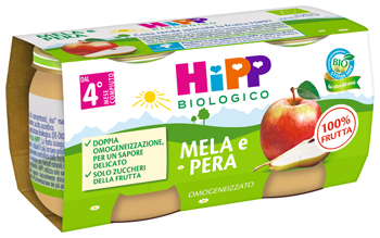 HIPP OMOGENEIZZATO MELA/PERA 2 X 80 G - Angeli Pharm