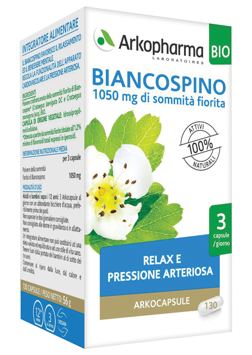 ARKO CAPSULE BIANCOSPINO BIO 130 CAPSULE - Angeli Pharm