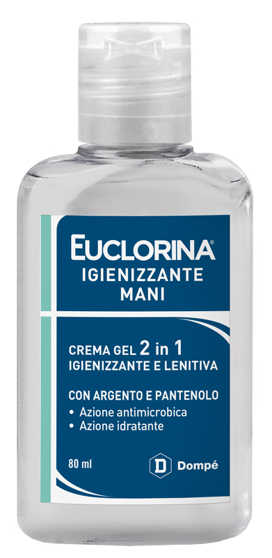 EUCLORINA IGIENIZZANTE MANI CREMA GEL 80 ML - Angeli Pharm