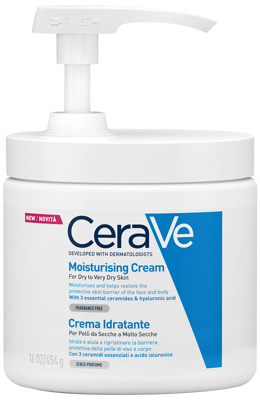 CERAVE CREMA IDRATANTE PER PELLI DA SECCHE A MOLTO SECCHE 454 G PUMP - Angeli Pharm