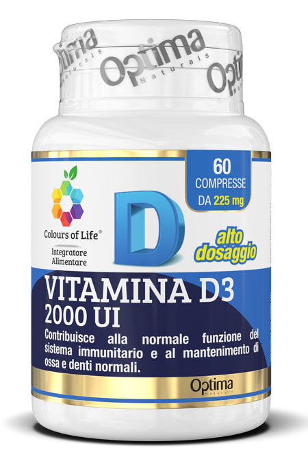 COLOURS OF LIFE VITAMINA D3 2000 UI 60 COMPRESSE - Angeli Pharm