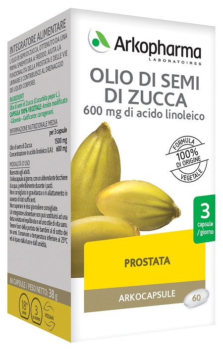 ARKO CAPSULE OLIO SEMI ZUCCA 60 CAPSULE - Angeli Pharm