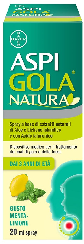 ASPI GOLA NATURA SPRAY MENTA LIMONE 20 ML - Angeli Pharm